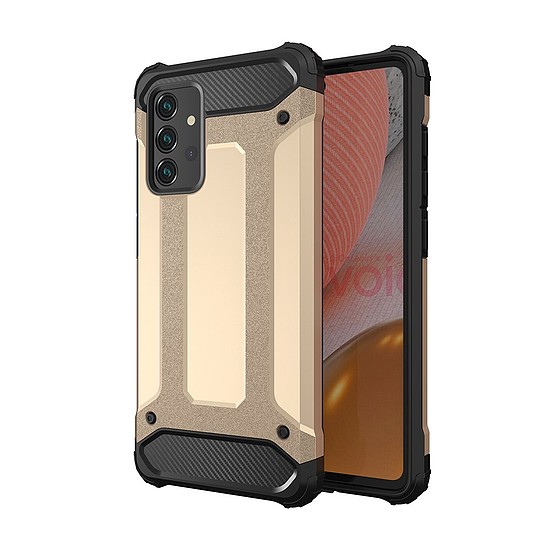 Hybrid Armor Case Erős, strapabíró burkolat Samsung Galaxy A72 4G arany színű