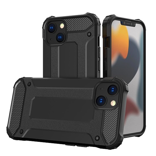 Hybrid Armor tok iPhone 14 páncélozott hibrid tok fekete