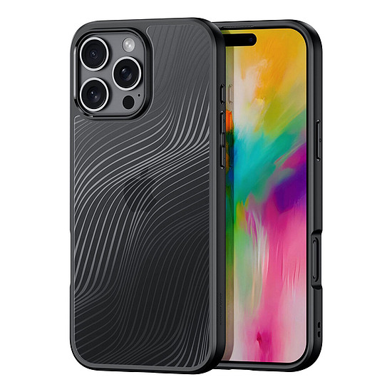 iPhone 16 Pro Max tok - Dux Ducis Aimo Series - fekete