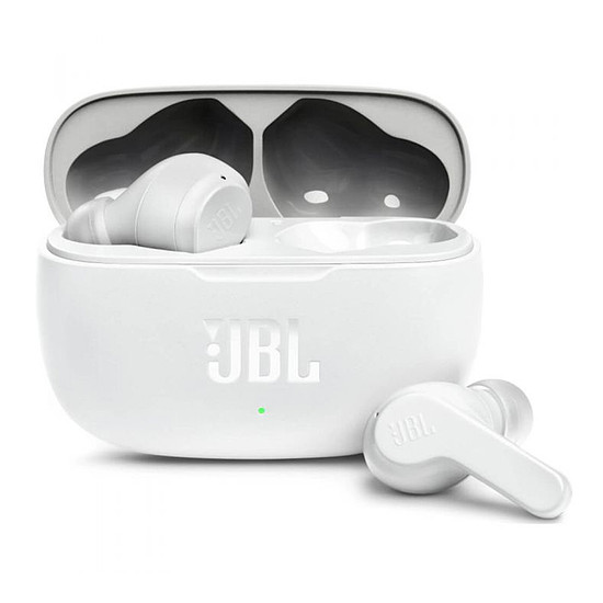 JBL - Vezeték nélküli fülhallgatók (Wave 200) - Bluetooth 5.0, True Wireless, mikrofon, Voice Assistant, Siri - fehér