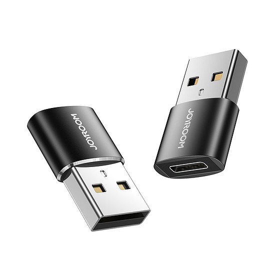 Joyroom adapter USB Type C (aljzat) USB (férfi) adapterhez fekete (S-H152 Black)