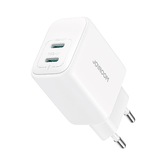 Joyroom JR-TCF12 hálózati töltő 2x USB-C 20W PD / QC 3.0 - fehér