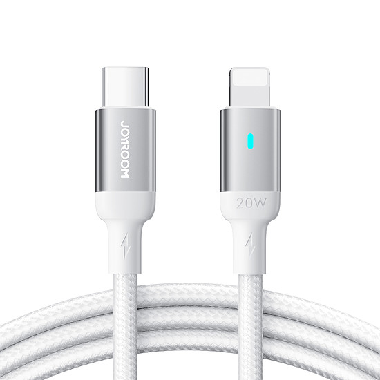 Joyroom kábel USB C - Lightning 20W A10 Series 1,2 m fehér (S-CL020A10)