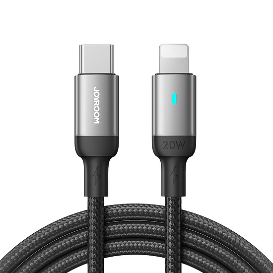 Joyroom kábel USB C - Lightning 20W A10 Series 1,2 m fekete (S-CL020A10)