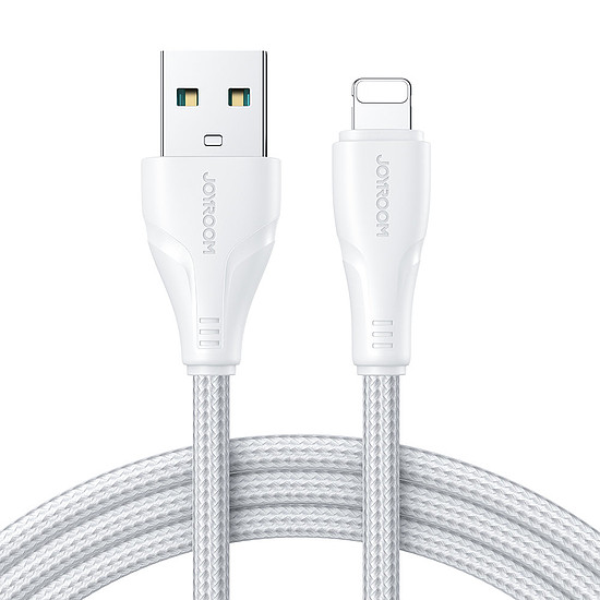 Joyroom kábel USB - Lightning 2.4A Surpass Series 3 m fehér (S-UL012A11)