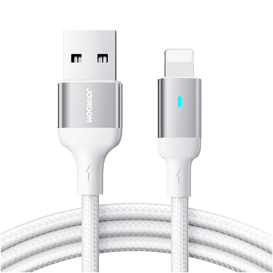 Joyroom kábel USB - Lightning 2,4A A10 sorozat, 1,2 m fehér (S-UL012A10)