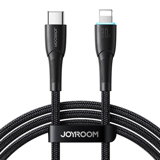 Joyroom SA32-CL3 Starry USB-C kábel - Lightning 30W 1m fekete (SA32-CL3 1m Bl)