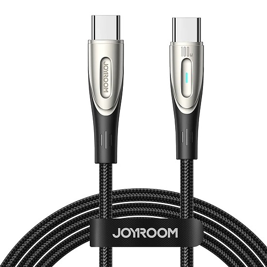 Joyroom Star-Light Series SA27-CC5 USB-C / USB-C kábel 100W 1,2m - fekete