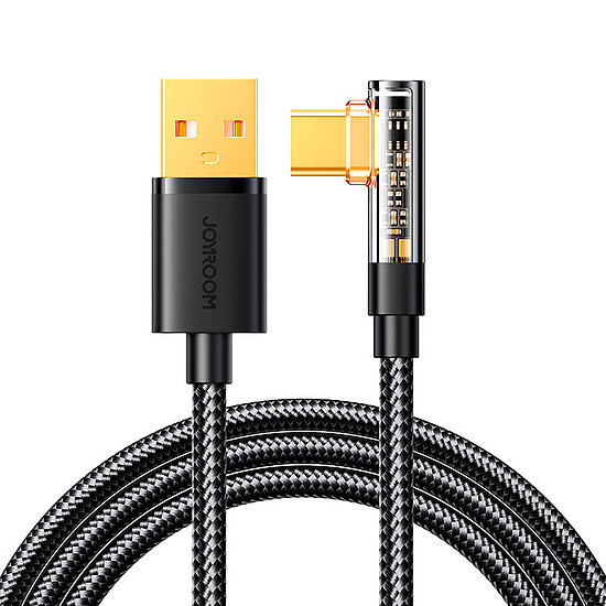 Joyroom USB C kábel ferde - USB a gyors töltéshez és adatátvitelhez 3A 1,2 m fekete (S-UC027A6)