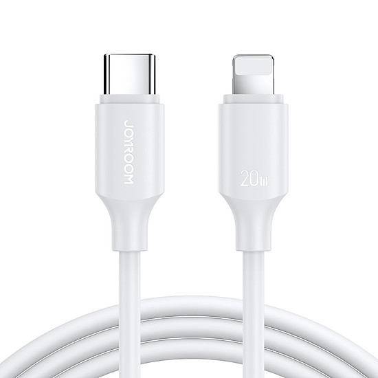 Joyroom USB-C kábel - Lightning 480Mb/s 20W 1m fehér (S-CL020A9)