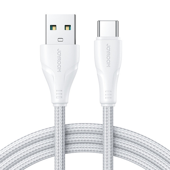 Joyroom USB kábel - USB C 3A Surpass sorozat a gyors töltéshez és adatátvitelhez 3 m fehér (S-UC027A11)