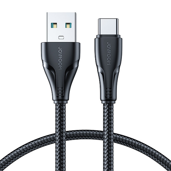 Joyroom USB - USB C 3A kábel Surpass sorozat a gyors töltéshez és adatátvitelhez 1,2 m fekete (S-UC027A11)