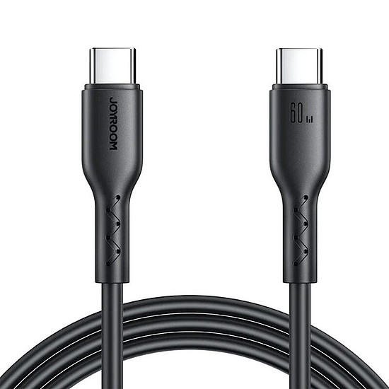 Kábel Flash töltés USB C-től USB-C-hez SA26-CC3 / 60W / 1m fekete (SA26-CC3 1m black)