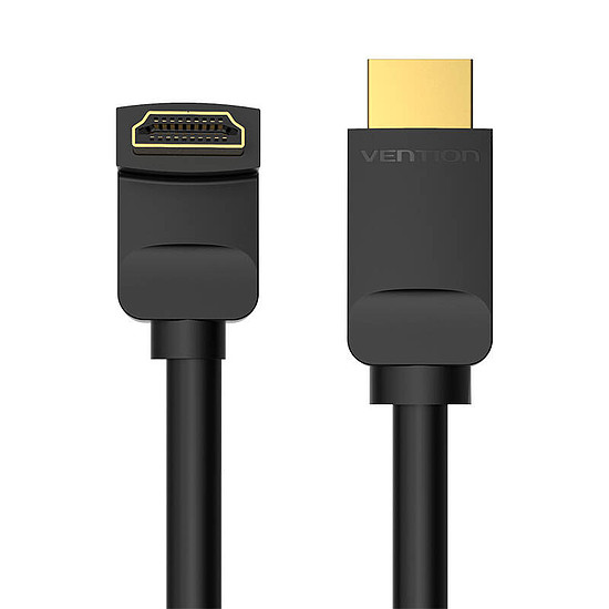 Kábel HDMI Vention AAQBG 1,5 m szög 270 fekete