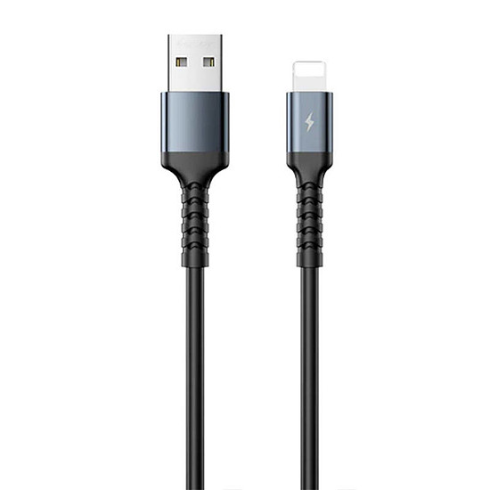 Kábel USB-lightning Remax Kayla II,1) RC-C008, 1m,1) fekete (RC-C008 A-L black)