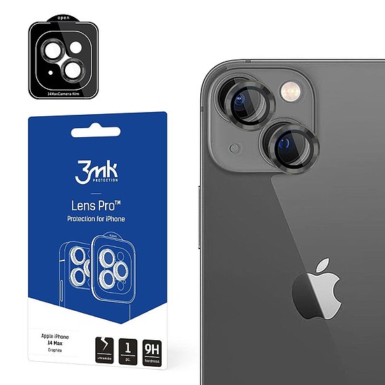 Kameraüveg iPhone 14 Plus 9H-hoz 3mk Lens Protection Pro sorozatú objektívhez - szürke