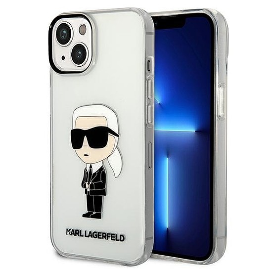 Karl Lagerfeld Ikonik Karl tok iPhone 14 Plus-hoz - átlátszó