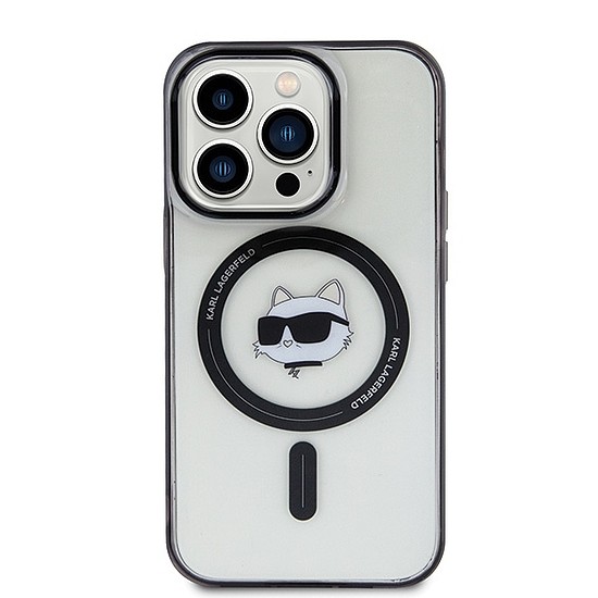 Karl Lagerfeld IML Choupette Head MagSafe tok iPhone 15 Pro-hoz - átlátszó