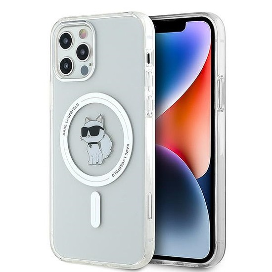 Karl Lagerfeld IML Choupette MagSafe tok iPhone 12 / 12 Pro-hoz - átlátszó