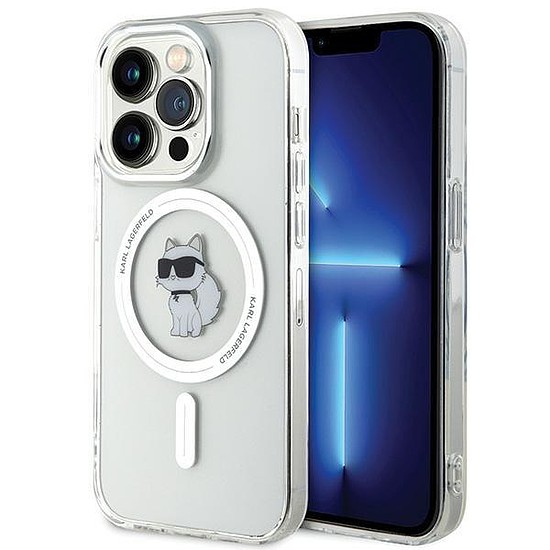 Karl Lagerfeld IML Choupette MagSafe tok iPhone 15 Pro-hoz - átlátszó