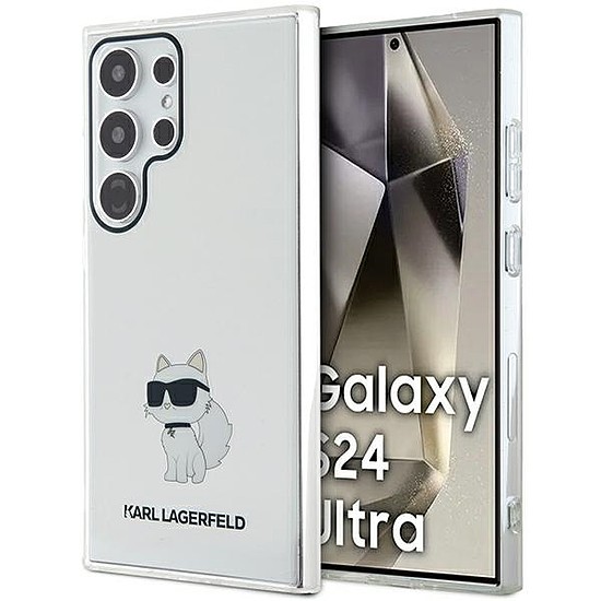 Karl Lagerfeld IML Choupette tok Samsung Galaxy S24 Ultra készülékhez - átlátszó