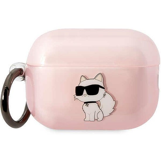 Karl Lagerfeld KLAP2HNCHTCP Airpods Pro 2 borító rózsaszín/rózsaszín Ikonik Choupette