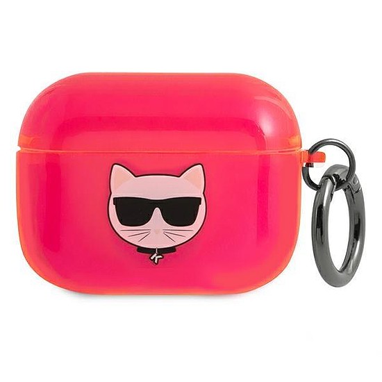 Karl Lagerfeld KLAPUCHFP AirPods Pro borító rózsaszín/rózsaszín Choupette