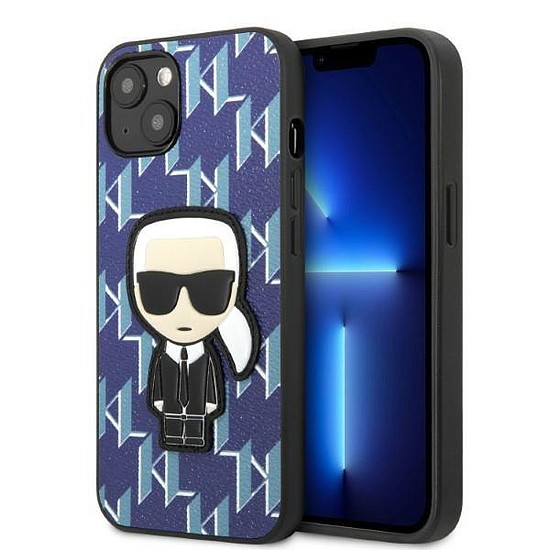 Karl Lagerfeld KLHCP13MPMNIKBL iPhone 13 6.1" kemény tok kék/kék Monogram Ikonik Patch