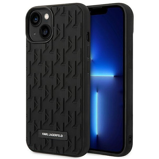 Karl Lagerfeld KLHCP14MRUPKLPK iPhone 14 Plus 6,7" kemény tokos fekete/fekete 3D monogram