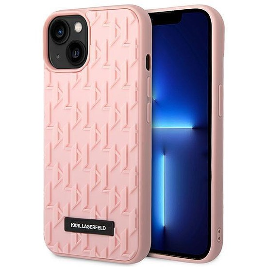 Karl Lagerfeld KLHCP14MRUPKLPP iPhone 14 Plus 6,7" kemény tok, rózsaszín/rózsaszín 3D monogram