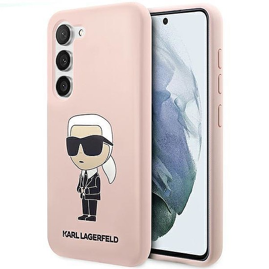 Karl Lagerfeld KLHCS23SSNIKBCP S23 S911 keménytok rózsaszín/rózsaszín szilikon ikon