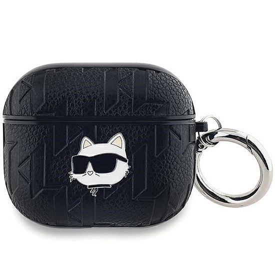 Karl Lagerfeld Monogram Choupette Head tok AirPods 3-hoz - fekete