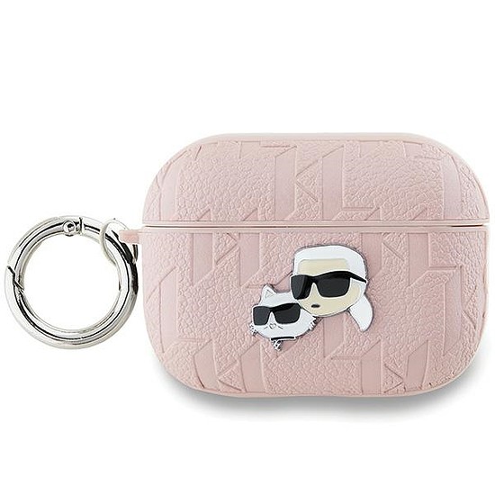 Karl Lagerfeld Monogram Karl & Choupette Head tok AirPods Pro 2-hez - rózsaszín