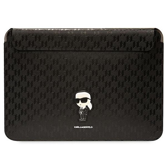 Karl Lagerfeld Saffiano Monogram Ikonik tok 14"-es laptophoz - fekete