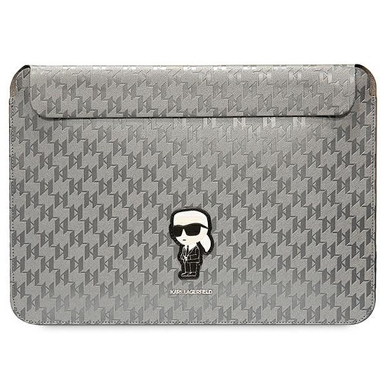 Karl Lagerfeld Saffiano Monogram Ikonik tok 14"-os laptophoz - ezüst