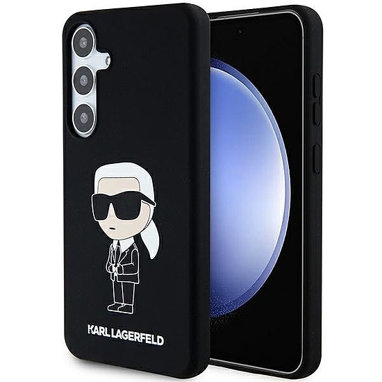 Karl Lagerfeld Silicone Ikonik tok Samsung Galaxy S24+ telefonhoz - fekete