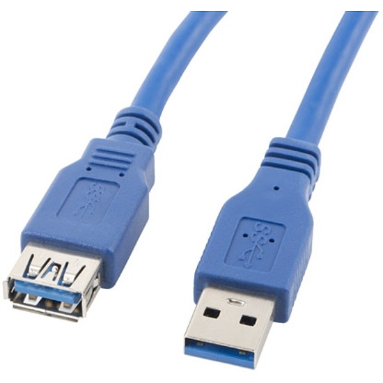 Lanberg USB 3.0 kék kábel AM-AF kiterjesztés, 3m (CA-US3E-10CC-0030-B)