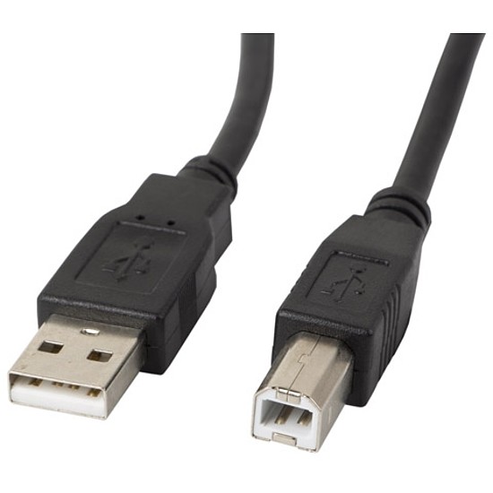 LANBERG USB-A(M)->USB-B(M) 2.0 CABLE 1.8M BLACK (CA-USBA-10CC-0018-BK)