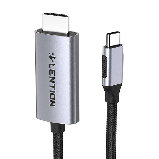 Lent USB-C - 4K60Hz HDMI-kábel, 3 m szürke (CB-CU707H-3MSC-GRY-)