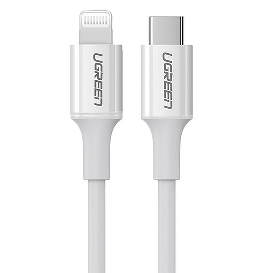 Lightning kábel USB-C UGREEN 3A US171, 1,5 m, fehér (60748)