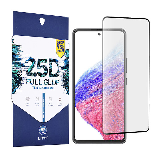 Lito - 2.5D FullGlue üveg - Samsung Galaxy A53 5G - fekete (KF238612)