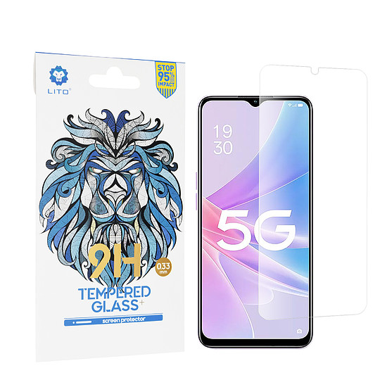 Lito - 2.5D klasszikus üveg - Oppo A58 5G / A78 5G - átlátszó