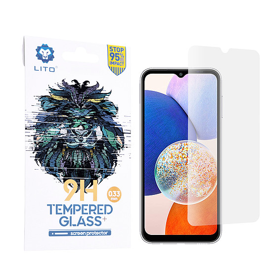 Lito - 2.5D klasszikus üveg - Samsung Galaxy A14 4G / A14 5G - átlátszó (KF2312367)