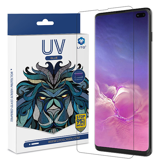 Lito - 3D UV-üveg - Samsung Galaxy S10 Plus - Átlátszó (KF233113)