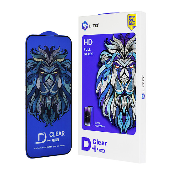 Lito - D+ Pro Clear - iPhone 12 / iPhone 12 Pro - Fekete