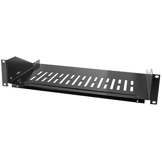 Logilink 19" Cantilever Shelf 2U, max.25 KG, d=406mm, black (SF2C45B)