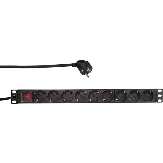 Logilink 19" PDU 9 x CEE7/3 socket, with switch (PDU9C02)