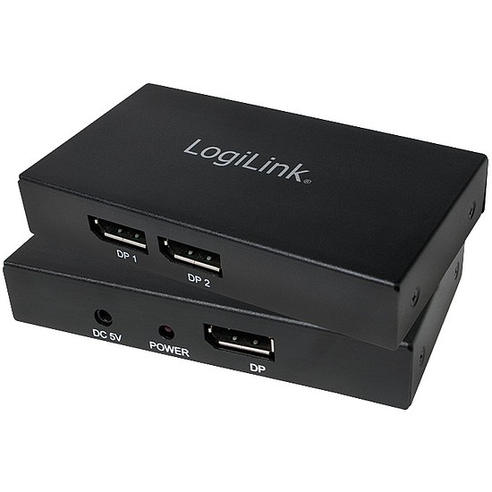 Logilink 4K Displayport 1.2 Splitter , 1x DP to 2x DP (CV0090)