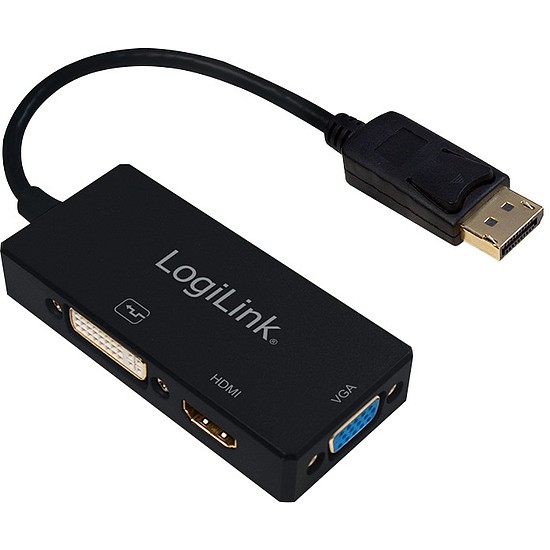 LogiLink 4K DisplayPort to DVI/HDMI/VGA Converter (CV0109)