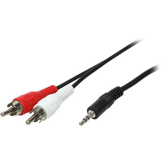 Logilink Audio cable, 1x 3,5mm male to 2x Cinch male, 1,5m (CA1042)